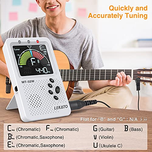 LEKATO Metronome Tuner, Rechargeable 3 In 1 Digital Metronome Tuner