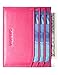 Slim Genuine Leather Credit Card Holder Front Pocket Wallet with RFID Blocking - Hot Pink