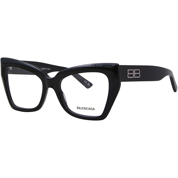 Balenciaga BB0130O 001 53 New Women Eyeglasses at Amazon