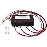 iSunergy 48V Battery Voltage Balancer 4 x 12V Equalizer with LED Display for 24V 36V 48V Gel AGM Flood Lead Acid, Lithium Battery (HC02 Balancer)