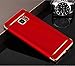 Galaxy Note 5 case, Anti-Scratch Shockproof Electroplate Frame Cover 3 in 1 Snap on Protective Hard Case Compatible Galaxy Note 5 by Sophili – Red