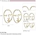 LILIE&WHITE Statement Geometric Face Ethnic Earrings Skull Head Earrings for Women Cool Party Jewelry