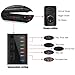 Steam Straighteners for Hair, Professional Steam Flat Iron with Adjustable Temperature for All Types of Hair, Ceramic Tourmaline Flat Iron, Dual 110-240V Voltage, Black