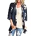 Ladies Shawl Mose Women Lace Montage Floral Print Beach Chiffon Loose Shawl (Size:XL, Blau)