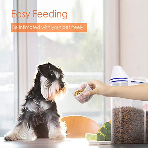 2-Pcs-Pet-Food-Storage-Container-with-Pour-Spout-and-Measuring-Cup-BPA-Free-PlasticAirtight-Pet-Dry-Food-Dispenser-and-Seal-Buckles-for-Dogs-Cats-Bird