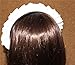 MAYSONG Women's Maid Cosplay Hair Hoop Gothic Headband white