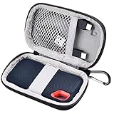 Hard Case Compatible for SanDisk 500GB/250GB/1TB/2TB Extreme Portable SSD - SDSSDE60-500G-G25,Not Fits for Sandisk Pro (Black)