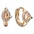 Snowman Lee The Princess And Lovely Cute Style Gemstone 18k Rose Gold Plated Hoop Earrings