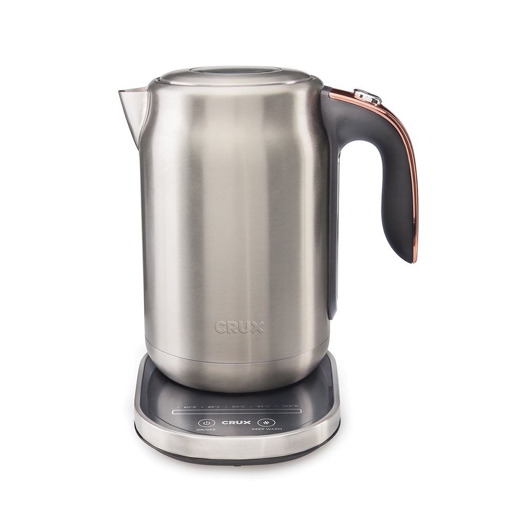 CRUX Digital Touch Cordless Kettle 5 Temperature Settings Easy