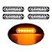4pcs Amber LED Side Strobe Light Warning Emergency Caution Construction Car Truck Van