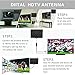 HDTV Antenna Indoor 60-90 Miles Range Amplified - Bestrillion Digital TV Antenna with Signal Amplifier Booster for 4K 1080P High Reception Free Gain with 16.5FT Coaxial Cable - Black
