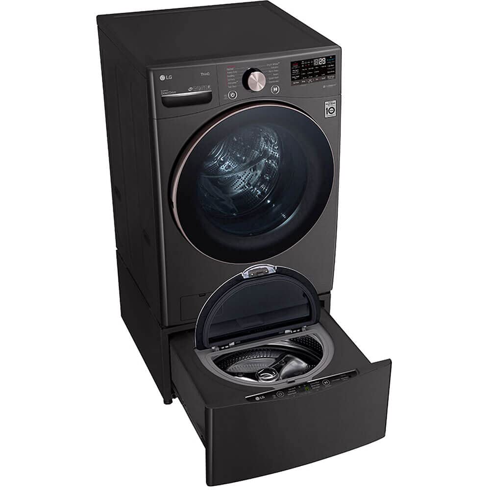 LG WM4000HBA 4.5 Cu. Ft. Capacity Smart Washer with TurboWash - Black Steel