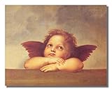 Raphael Single Cherub Angel Religious Wall Picture 8x10 Art Print