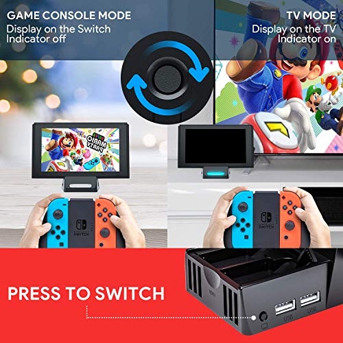 WATSABRO Switch Dock, Switch Charging Docking Station for Nintendo
