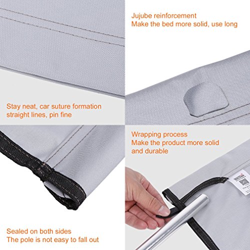 Belovedkai Ultralight Folding Tent Camping Cot Bed, Single Camp Bed Bed Travel Cot 440lbs for Camping Hiking Fishing with Free Storage Bag