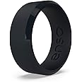 Enso Rings Bevel Classic Silicone Wedding Ring – Hypoallergenic Unisex Wedding Band – Comfortable Band for Active Lifestyle – 8mm Wide, 2.16mm Thick