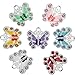 RUBYCA Silver Plated Small Butterfly Enamel Charm Beads Pendants for Jewelry Making DIY 28pcs Mix