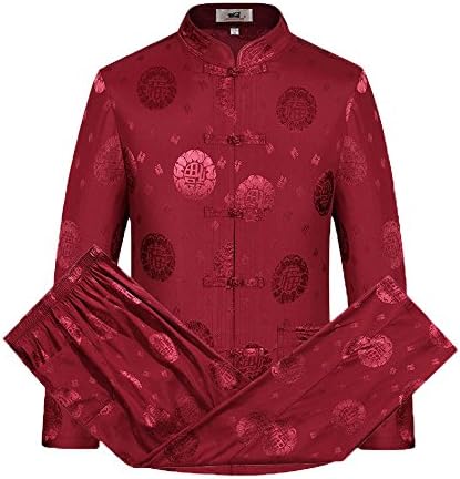 Airuiby Tang Suit Men Traditional Chinese Clothing Suits Hanfu