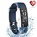 Fitness Tracker with Heart Rate Monitor, Lattie Smart Watch Activity Tracker Pedometer Sports Bracelet with Sleep Monitor Step Calorie Counter Wristband for Android and iOS Smartphone (Blue)