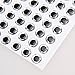 Alloet New 100pcs Fish Eyes 3D Holographic Lure Eyes Fly Tying Jigs Crafts Dolls (7mm)