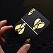Waterproof Poker Cards Black PVC Playing Cards Set Professional Poker Bronzing Poker Deck Plastic Poker for Your Poker Pleasure (Gold)