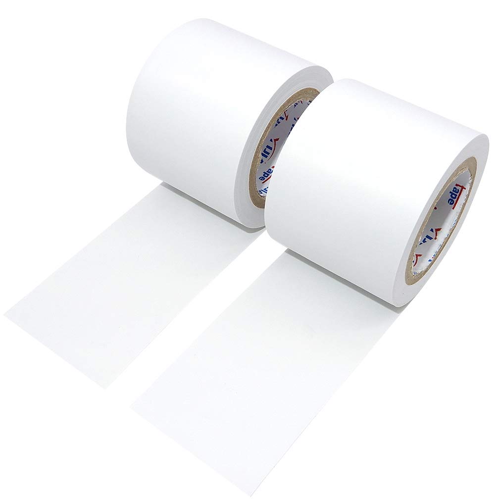 ALBOYI 2 Rolls Electrical Insulation Tape, 50mm x 15m PVC Flame Retardant Waterproof Insulating Tape for Wiring, Cable Protection and Electrical Repairs (White)