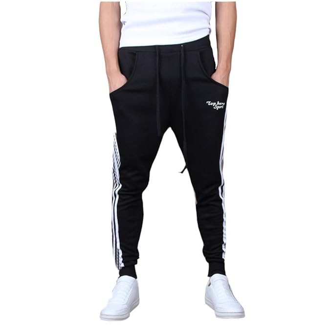 Minetom Herren Jungen Hippie Haremshose Jogginghose Freizeit Skinny Hose