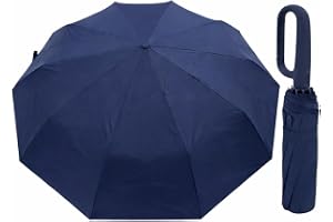 Guarda-Chuva Premium Botão Automático Abre e Fecha Varetas Reforçadas Proteção Solar UV Blackout Resistente ao Vento Compacto
