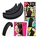 DIY Hair Bumpit Volume Beehive Hair Bump Hair Pad Haight Tools 3Pcs/Set Black (1 Set, Black)