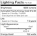 Luxrite LR20228 105-Watt High Wattage CFL Spiral Light Bulb, Equivalent To 400W Incandescent, Daylight 6500K, 6000 Lumens, E26 Standard Base, 1-Pack