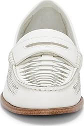 Vince Camuto Women's Calie Loafer Flat, Bianco, 9.5
