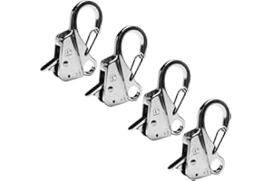 Sebnux Stainless Steel Boat Fender Clip Boat Fender Quick Release Clip Boat Bumper for Docking Ideal for Boat Docking