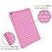 Fintie Silicone Case for Amazon Fire HD 10 (Compatible with 7th and 9th Generations, 2017 and 2019 Releases) - [Honey Comb Series] [Kids Friendly] Light Weight Shock Proof Back Cover, Pink