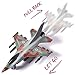 EXERCISE N PLAY Airplane Toys Set, Die Cast Metal Toy Airplanes Set of 4, Pull Back Model Airplanes Gift for Kid Over 3 Years, Friction Powered Design (Military Planes and Jets)