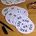 Eboot 40 Pieces Clothing Size Dividers Retail Round Closet Size Dividers White Hangers Plastic Clothes Rack Preprinted in XXS to XXL for Home or Clothing Store