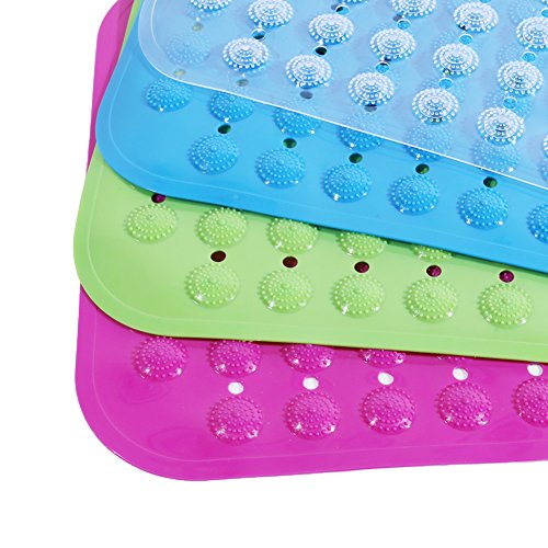 RedSonics(TM) Bathroom Products Non-slip Bath Mat Shower Bath Foot Massage PVC Bathroom Toilet Mats with Suction Cups[ Red ] - Thumbnail 7
