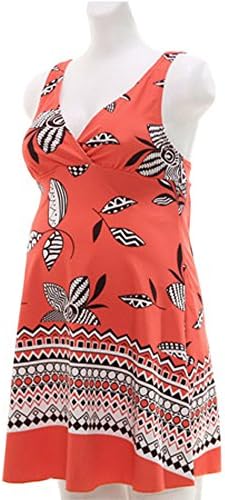 One piece Pregnant Women Maternity Pregnancy Swimwear Beach Flower Festival (Large)