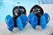 AquaLogix Total Body Pool Weights for Water Exercise Bundle, Polycarbonate Upper Body Bells & Padded Lower Body Fins, Aqua Therapy, Pool Exercise, Water Aerobics, Color Indicate Resistance Level