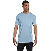 COMFORT COLORS Heavyweight Ring Spun Pocket Tee - Royal Caribe