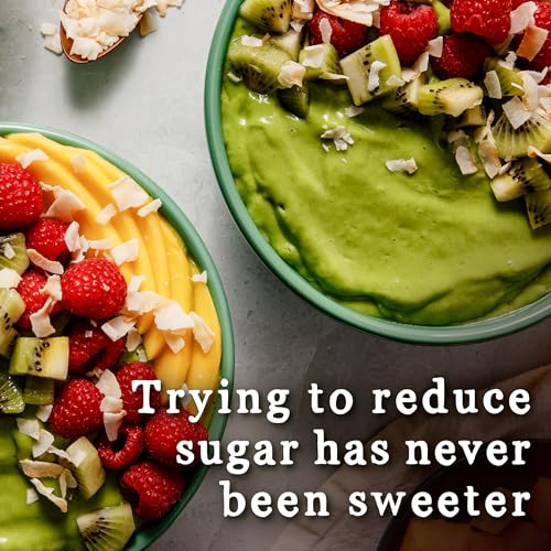 STEVIA IN THE RAW ORGANIC STEVIA SWEETENER PACKETS, 40 CT, ZERO CALORIE STEVIA SUGAR SUBSTITUTE PACKETS, NO ERYTHRITOL OR ARTIFICIAL FLAVORS, USDA ORGANIC, NON-GMO PROJECT VERIFIED, VEGAN