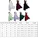 Women's Boho Solid Chiffon V-Neck Cocktail Bridesmaid Evening Party Gown Ball Prom Long Maxi Swing Dress Lilac XXXL/US 18