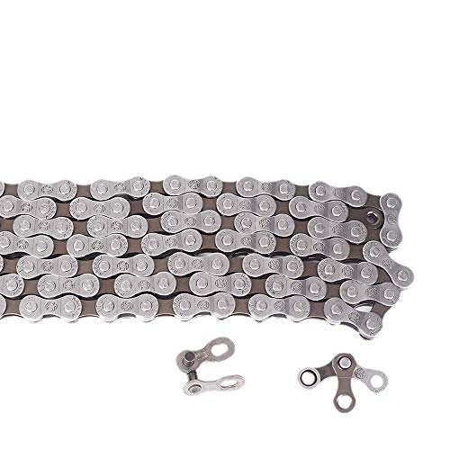 Ztto Bicycle Chain for 7 8 10 11 12 21 22 24 27 30 33 Speed Mountain Bike and Road Bicycles (Grey, 7-8 Speed)