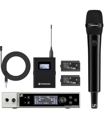 Amazon.com: Sennheiser EW-DX MKE 2/835-S Combo Wireless Handheld