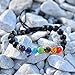Orgonite Crystals 7 Chakra Yoga Healing Jewelry Lava Stone Bracelet with Essential Oil Diffuser - Aromatherapy