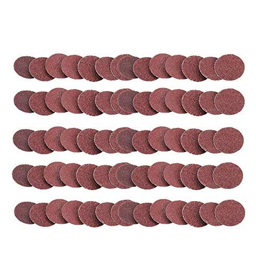 50pcs 2 inch Sanding Discs Quick Change Roller Lock Sandpaper Sheet 50mm Drill Sandpaper Rotary Sanding Disc 60 Grit