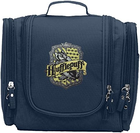 Travel Toiletry Bags Harry P Hufflepuff Washable Bathroom Storage Hanging Cosmetic/Grooming Bag For Household Business Vacation, Multi Compartments, Waterproof Lining