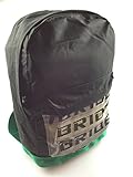 JDM Bride Racing Backpack Green Bottom with Green TK Racing Harness Shoulder Straps Super Cool