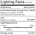 Bioluz LED 6 Pack 40 Watt LED Light Bulb (uses 6 watts) A19 LED Light Bulbs See Series Non Dimmable Warm White (2700K) Light Bulb 6-Pack