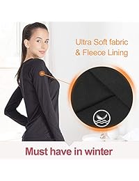Ropa interior térmica para dama con calzoncillos largos, forro polar, ultrasuave