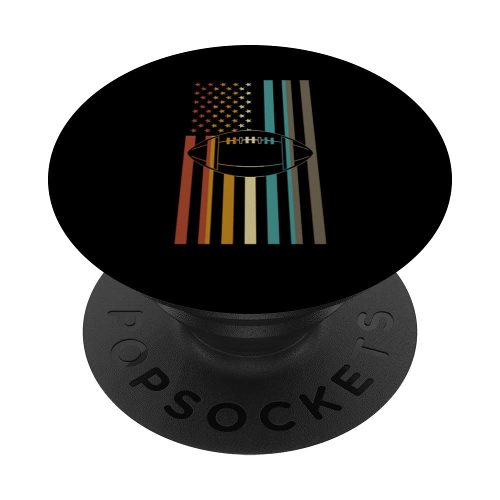 American Football Flag retro Football sport PopSockets Swappable PopGrip
